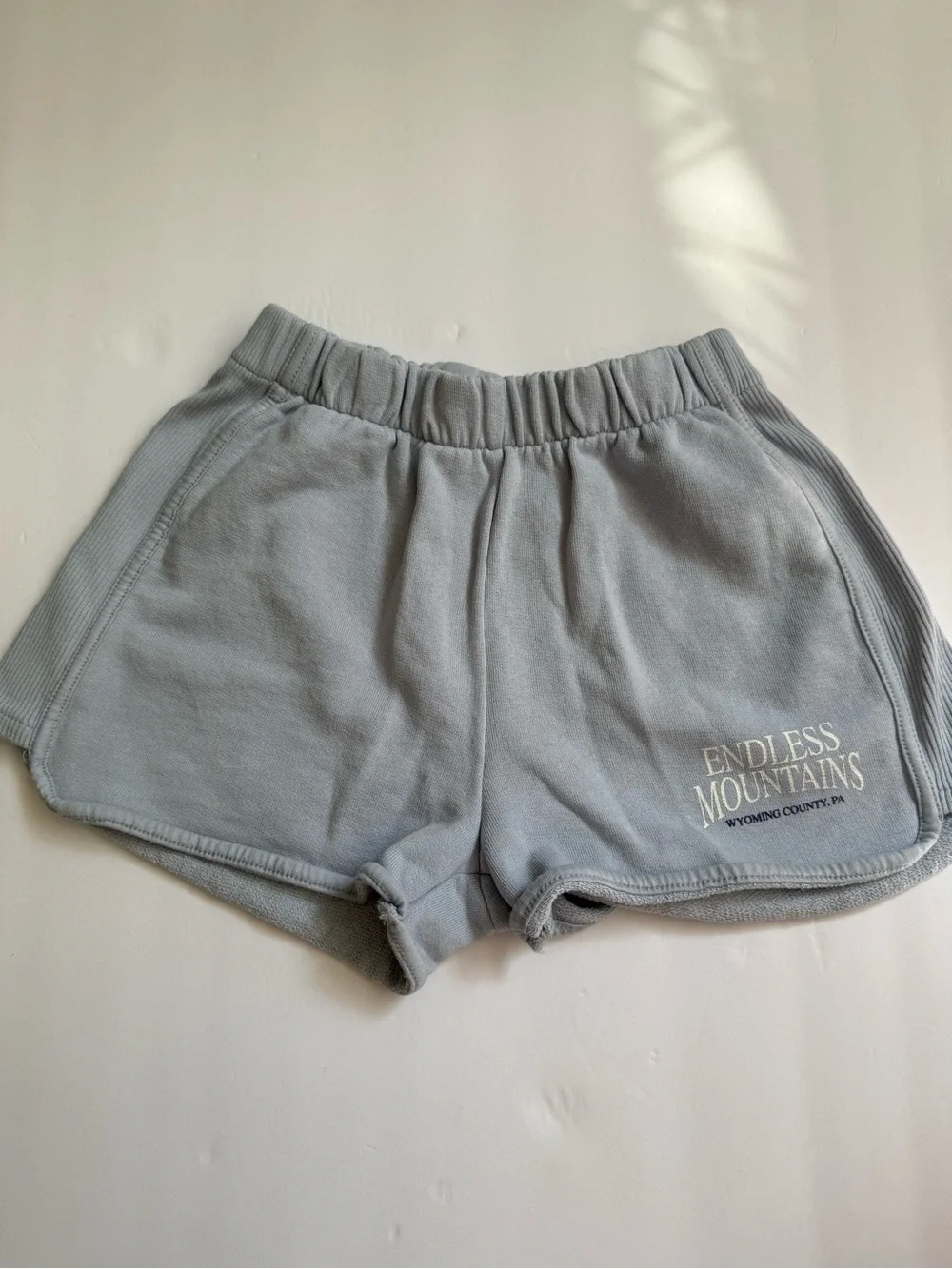 Zara Kids Blue Dolphin Sweat Shorts Girls Size 10 140 Lounge Athletic